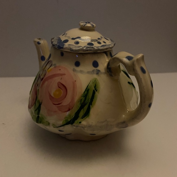 Hand Made And Hand Painted Teapot - Picture 2 of 7